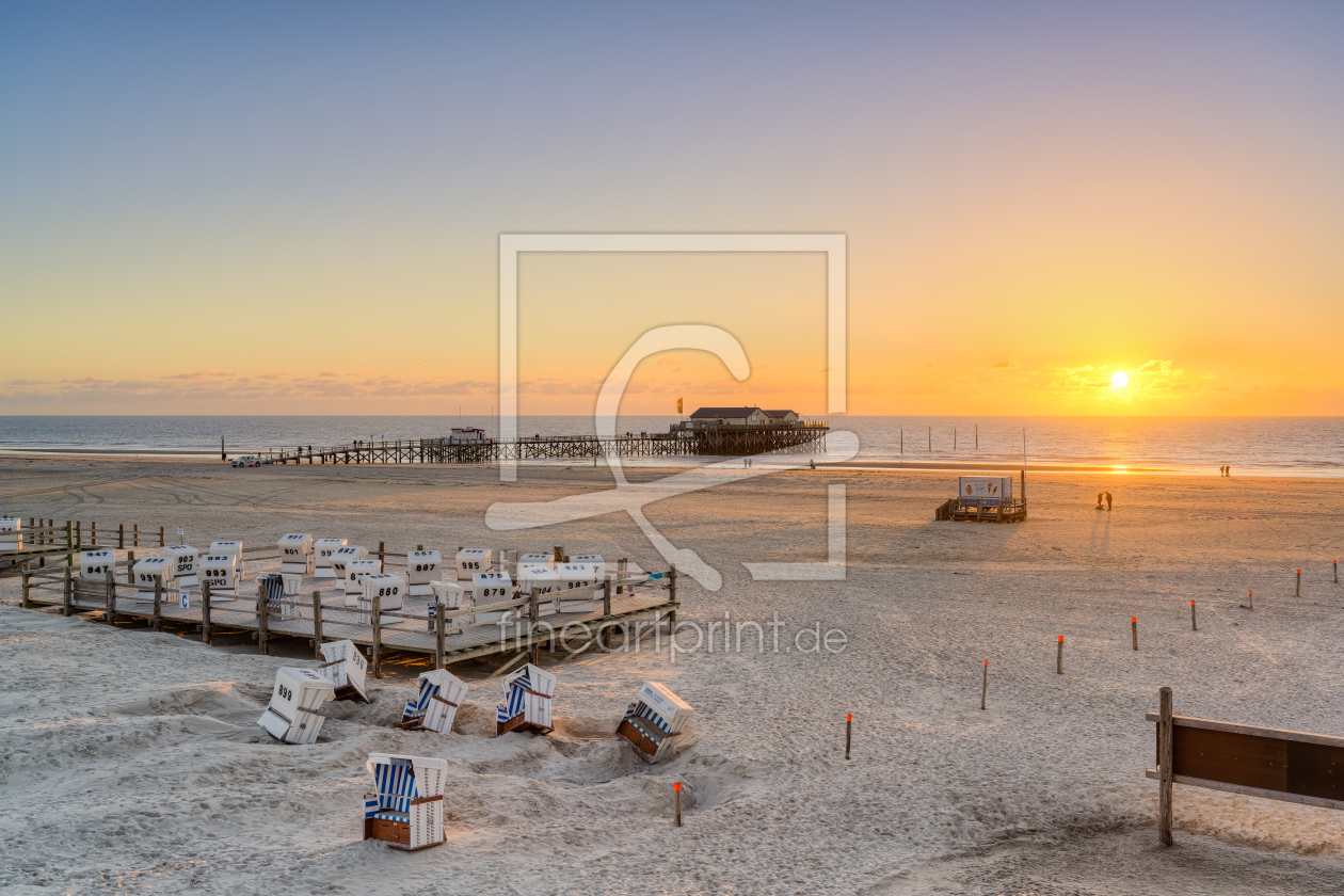 Bild-Nr.: 12634115 Sonnenuntergang in Sankt Peter-Ording erstellt von Michael Valjak
