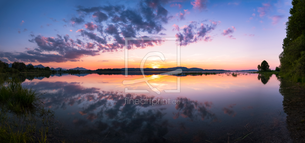 Bild-Nr.: 12637874 Sonnenuntergang über dem Forggensee im Allgäu erstellt von raphotography88