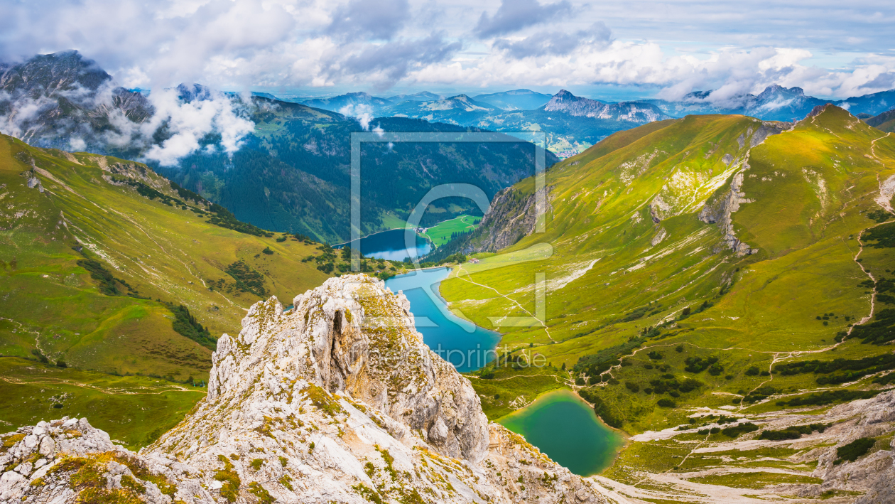 Bild-Nr.: 12637888 Panoramablick auf Vilsalpsee Traualpse und Lache erstellt von raphotography88