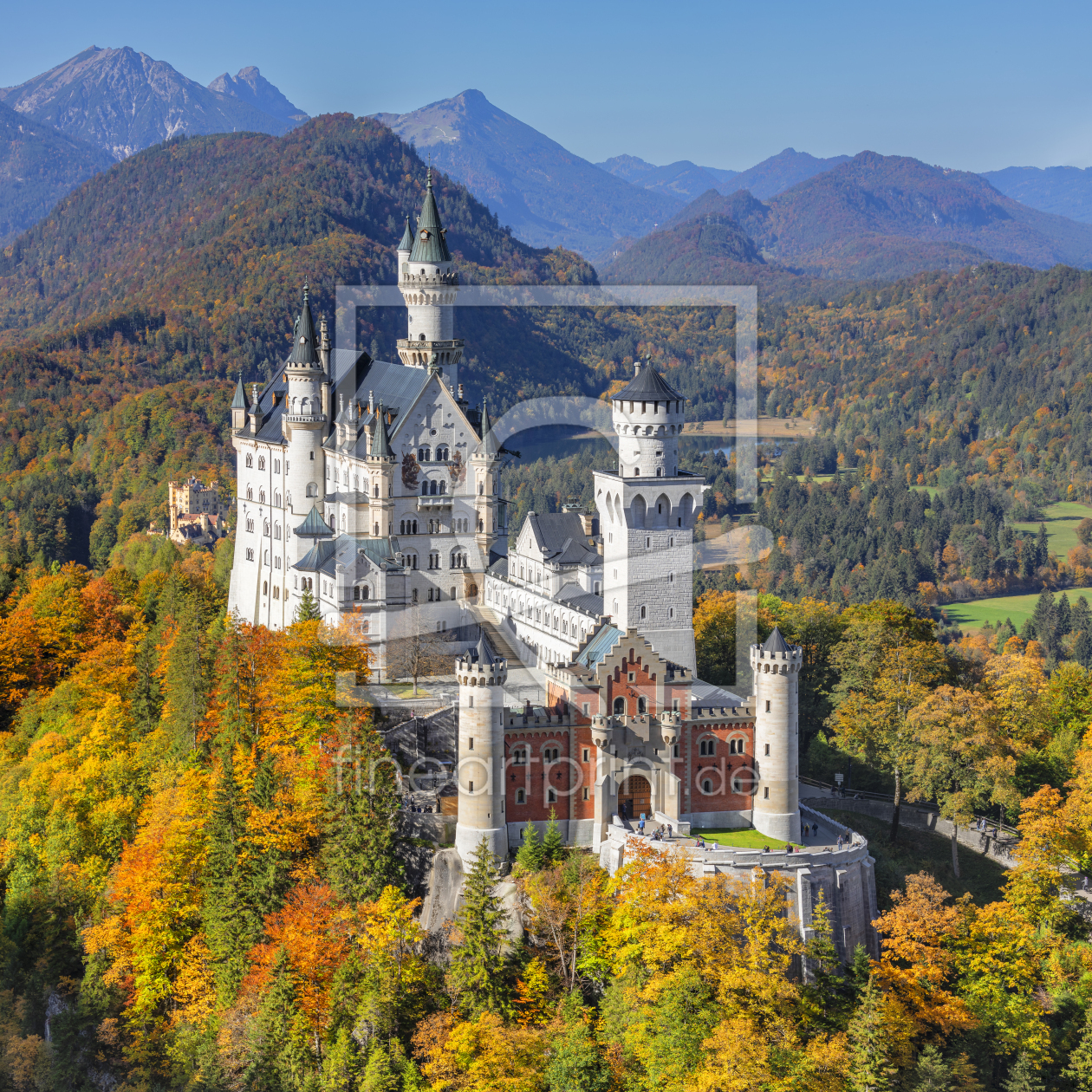 Bild-Nr.: 12638085 Schloss Neuschwanstein im Herbst erstellt von KundenNr-360966
