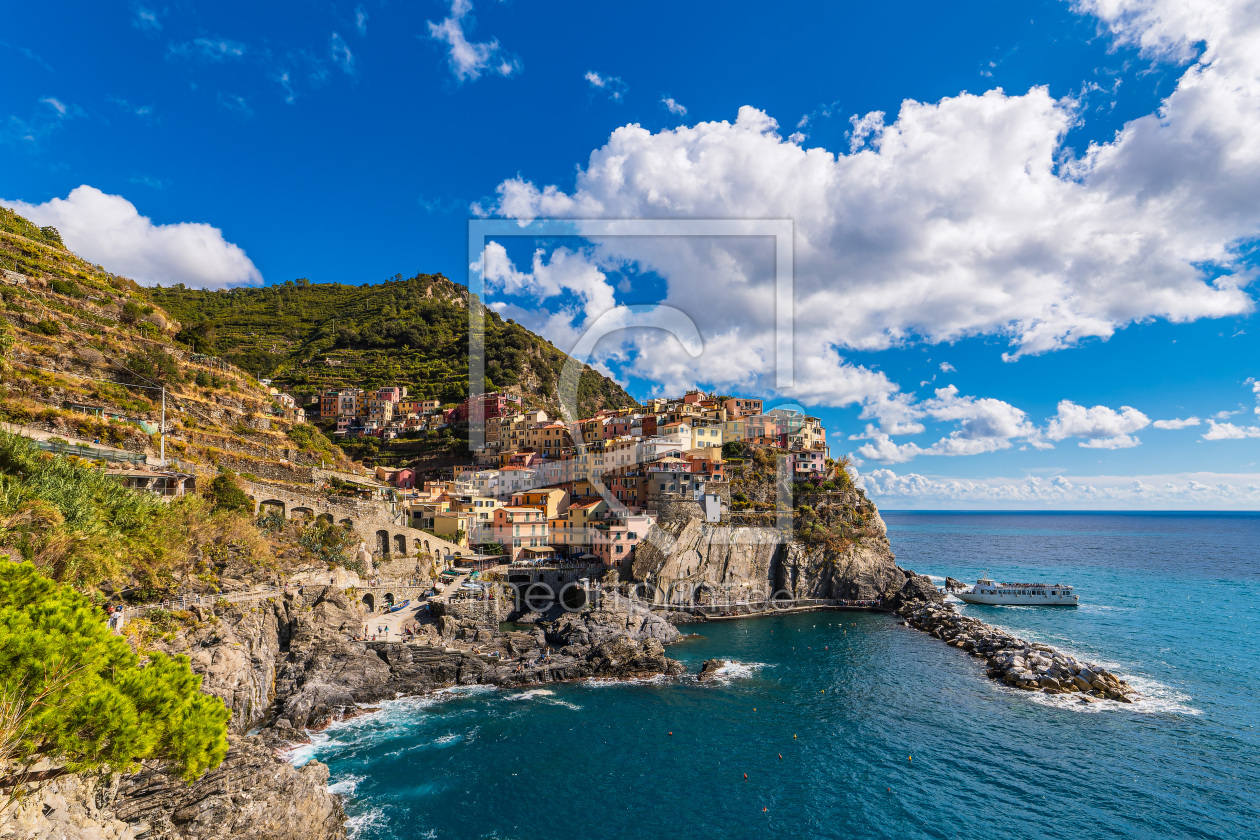 Bild-Nr.: 12639939 Blick auf Manarola in Italien erstellt von Rico Ködder