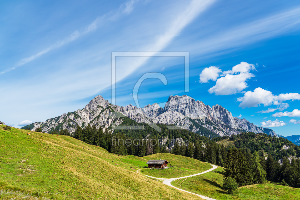 Bild-Nr.: 12640905 Blick auf die Litzlalm mit Hütte in Österreich erstellt von Rico Ködder