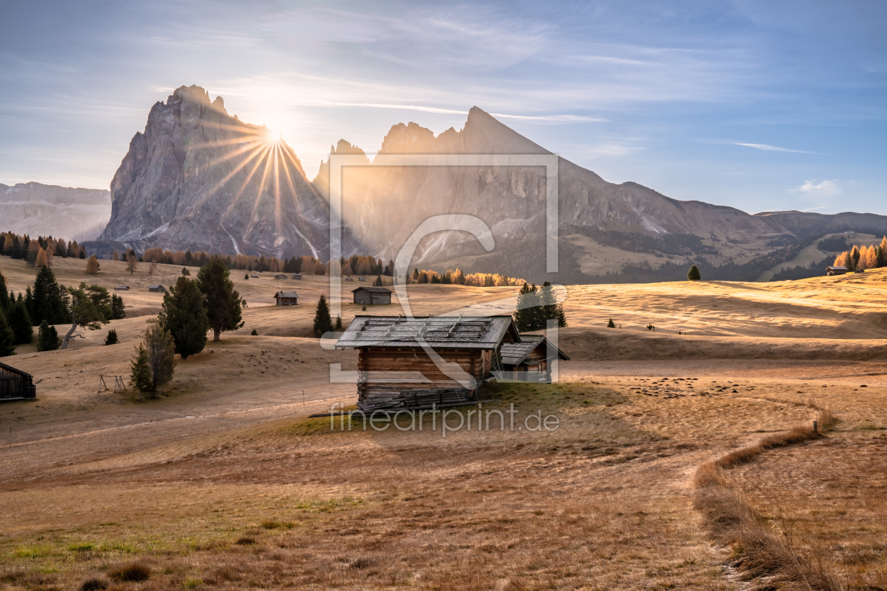 Bild-Nr.: 12642932 Sonnenaufgang auf der Seiser Alm erstellt von Achim Thomae