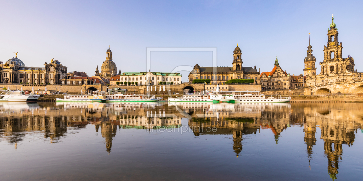 Bild-Nr.: 12643033 Raddampfer und die Brühlsche Terrasse in Dresden erstellt von dieterich