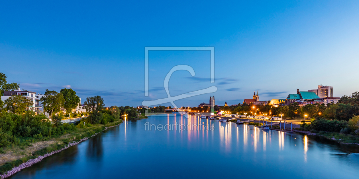 Bild-Nr.: 12656916 Skyline Magdeburg mit dem Magdeburger Dom erstellt von dieterich