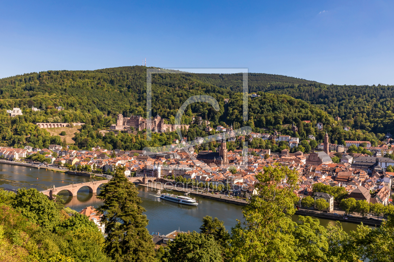 Bild-Nr.: 12656920 Heidelberg mit Schloss und Alter Brücke im Sommer erstellt von dieterich