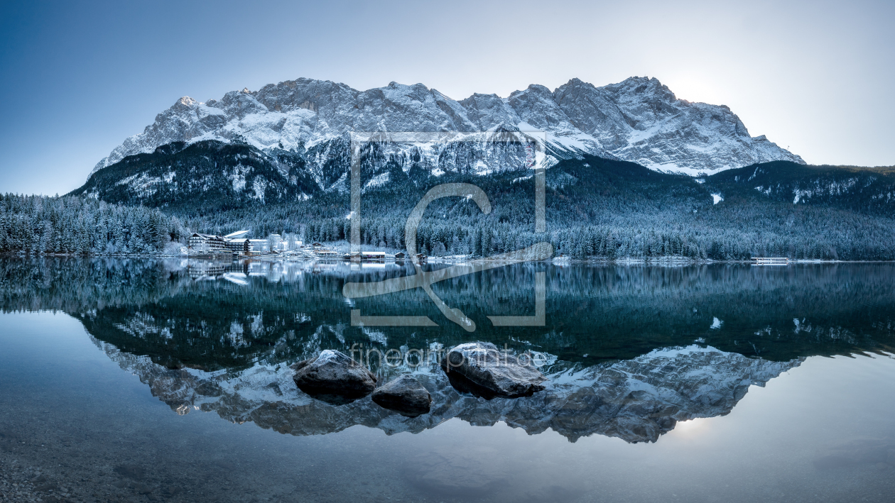Bild-Nr.: 12660429 Eibsee Panorama mit Zugspitze Reflektion erstellt von Pahmeier-Photography