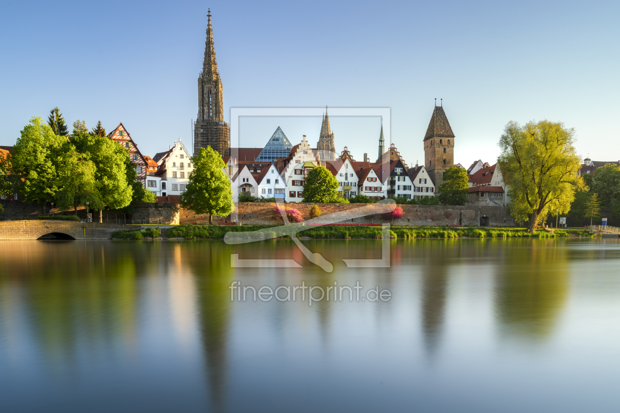 Bild-Nr.: 12674068 Panorama von Ulm im Frühling mit Donau und Münster erstellt von Pahmeier-Photography