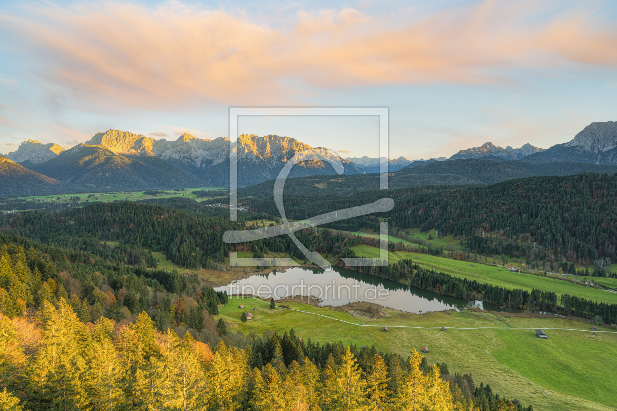 Bild-Nr.: 12678893 Blick über den Geroldsee zum Karwendelgebirge erstellt von Michael Valjak