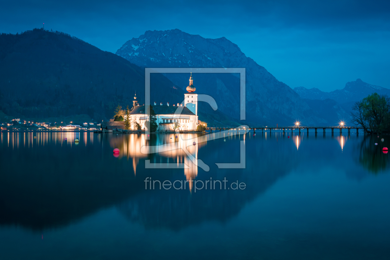 Bild-Nr.: 12681723 Schloss in Gmunden mit Traunstein erstellt von Martin Martin Wasilewski
