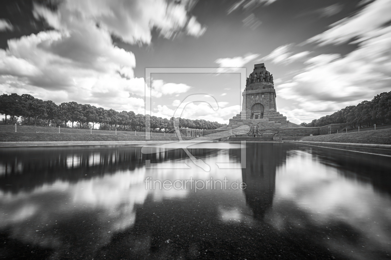Bild-Nr.: 12687221 Völkerschlachtdenkmal in Leipzig - monochrom erstellt von Martin Martin Wasilewski