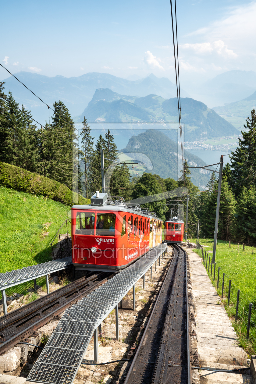 Bild-Nr.: 12689106 Steilste Zahnradbahn der Welt auf den Pilatus erstellt von eyetronic