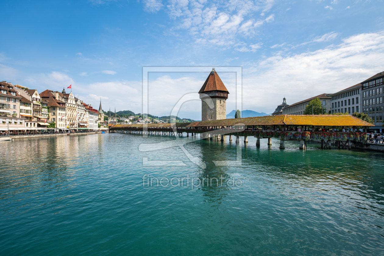 Bild-Nr.: 12689107 Zürich Kapellbrücke im Sommer erstellt von eyetronic