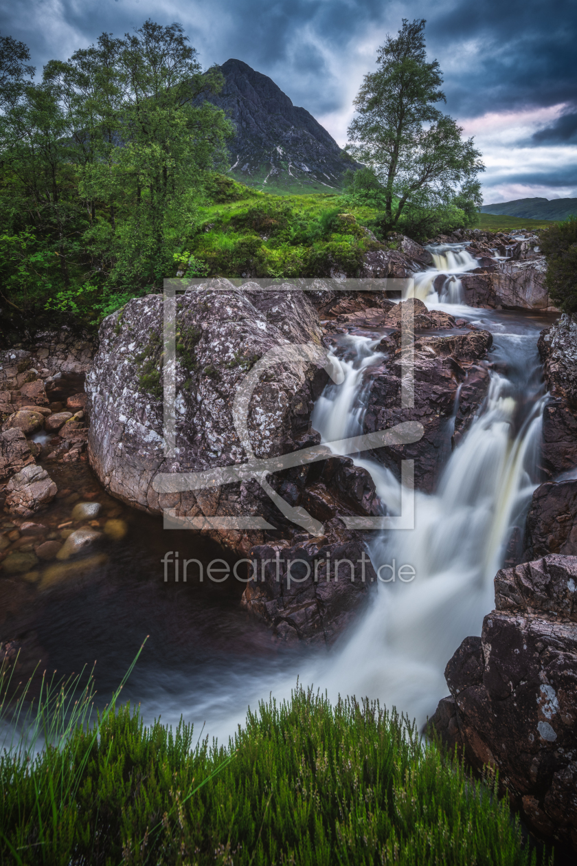 Bild-Nr.: 12693098 Glen Etive Mor Wasserfall im Hochland Schottlands erstellt von Jean Claude Castor