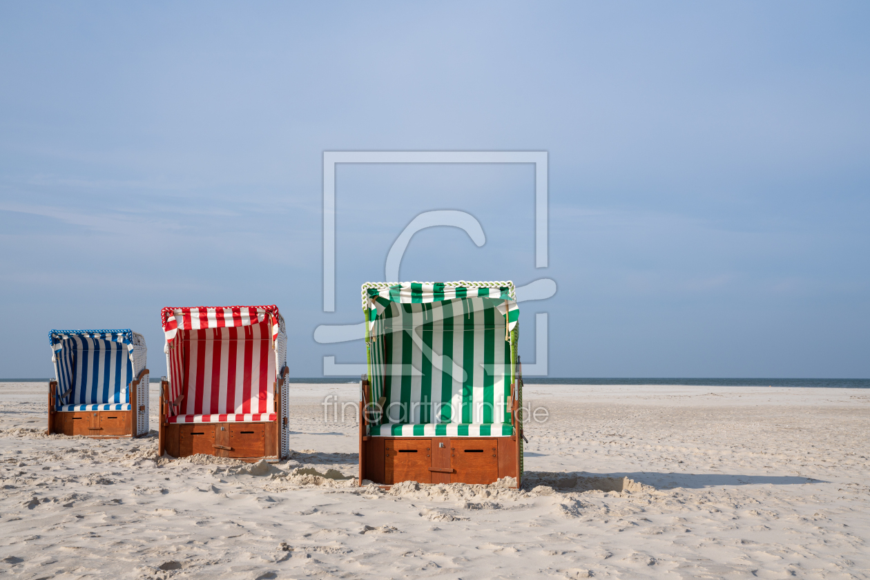 Bild-Nr.: 12699201 Nordsee - Strandkörbe auf Amrum 1 erstellt von alfotokunst
