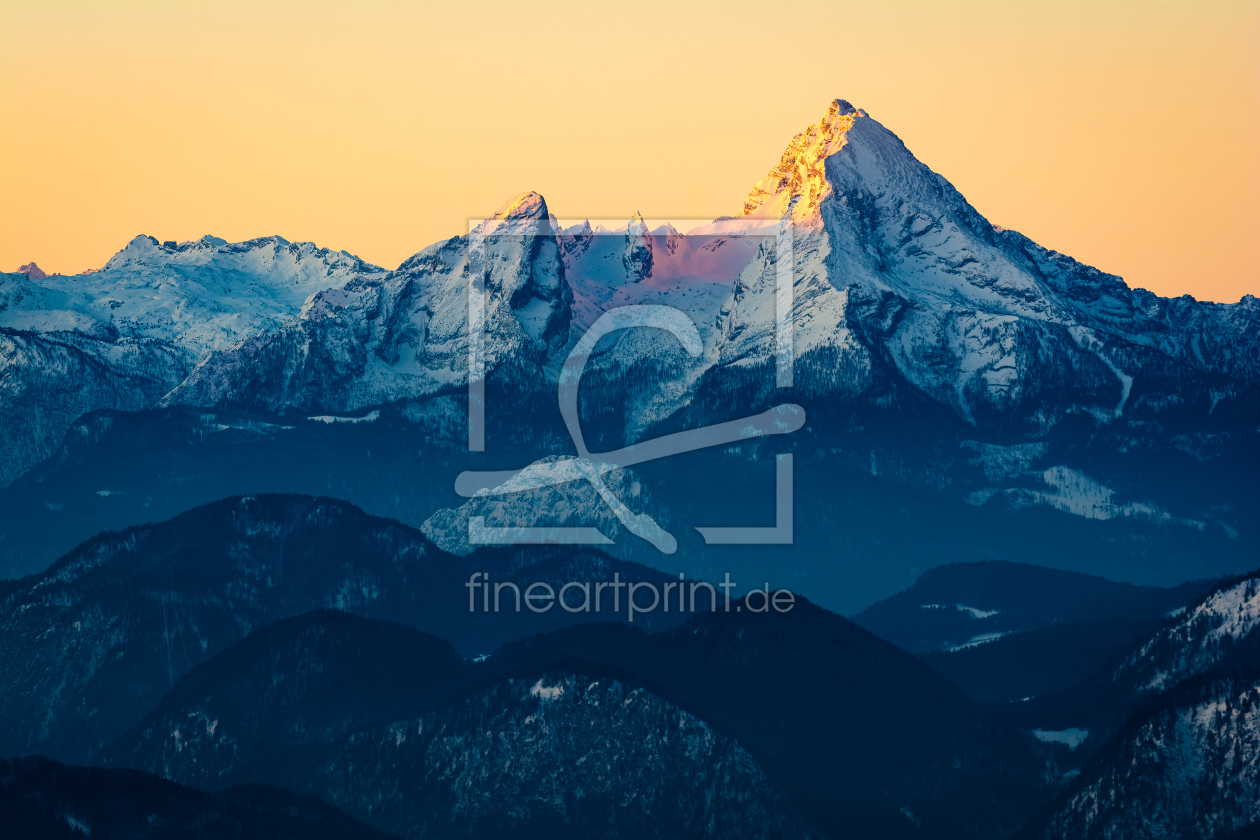 Bild-Nr.: 12700562 Watzmann im Sonnenaufgang erstellt von Martin Martin Wasilewski