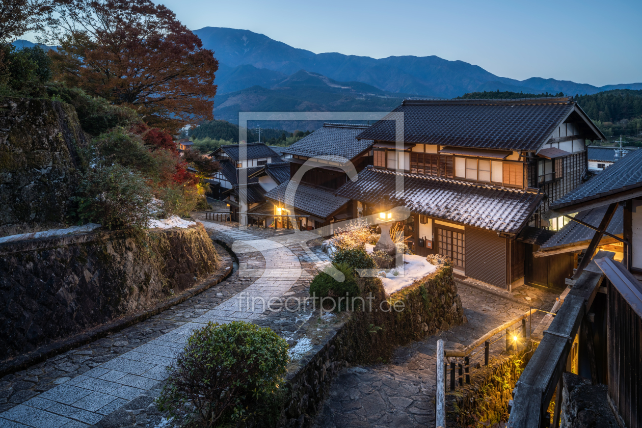 Bild-Nr.: 12702094 Das Dorf Magome am Abend erstellt von eyetronic