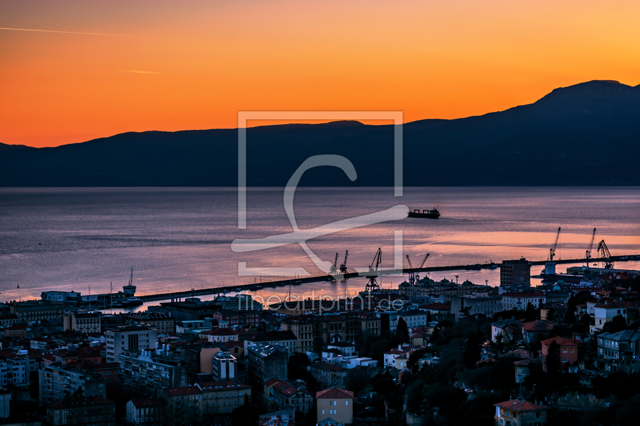 Bild-Nr.: 12710219 CROATIA SUNSET OVER RIJEKA erstellt von Michael Nägele