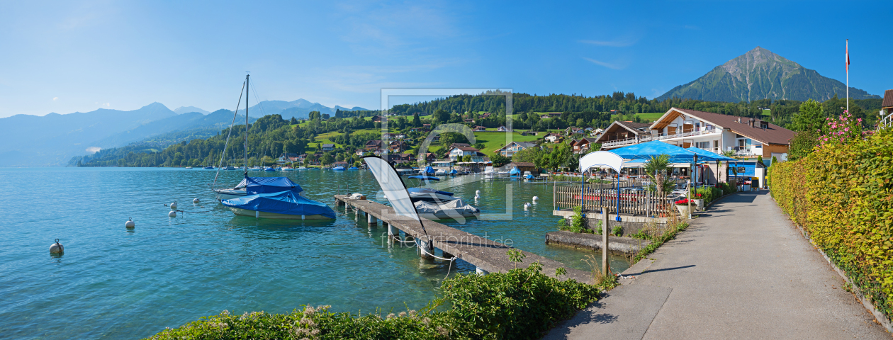 Bild-Nr.: 12713720 Uferpromenade Faulensee am Thunersee erstellt von SusaZoom