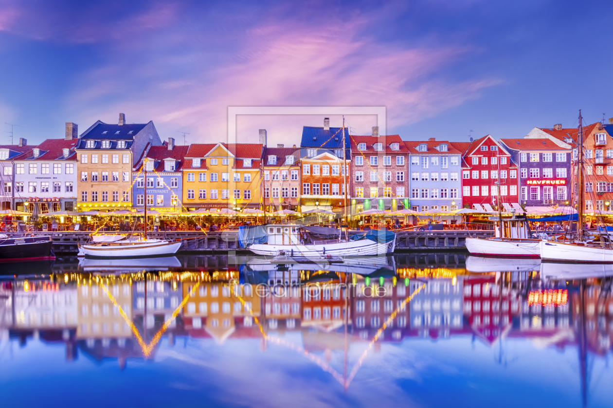 Bild-Nr.: 12715321 KOPENHAGEN Nyhavn Idyllische Abendimpression erstellt von Melanie Viola