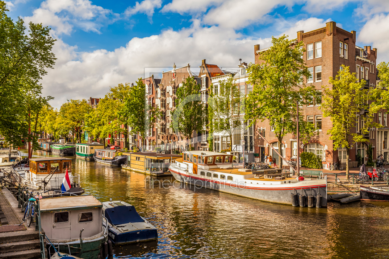 Bild-Nr.: 12724703 Hausboote in der Brouwersgracht in Amsterdam erstellt von dieterich