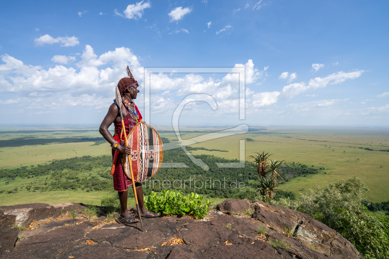 Bild-Nr.: 12734952 Massai Krieger in der Masai Mara erstellt von eyetronic
