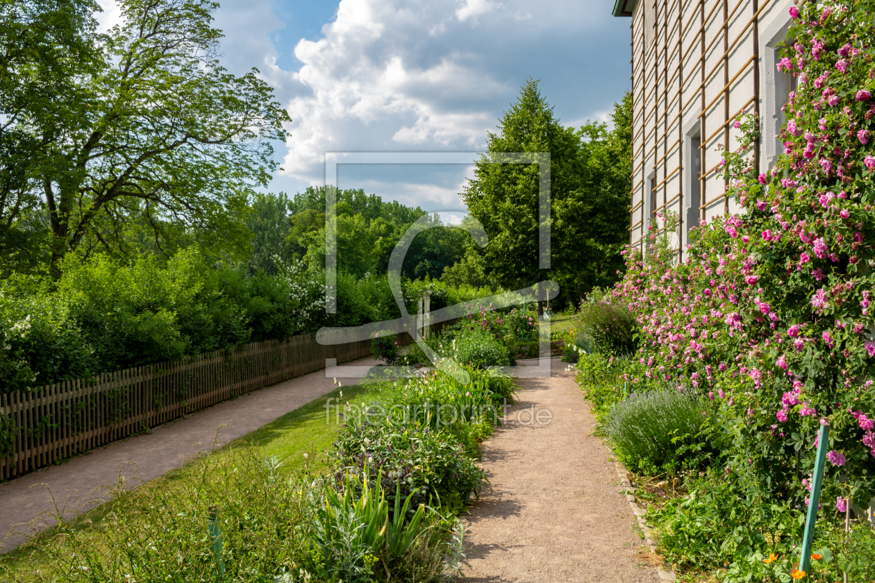 Bild-Nr.: 12735329 Garten an Goethes Gartenhaus in Weimar erstellt von Sandra Höfer