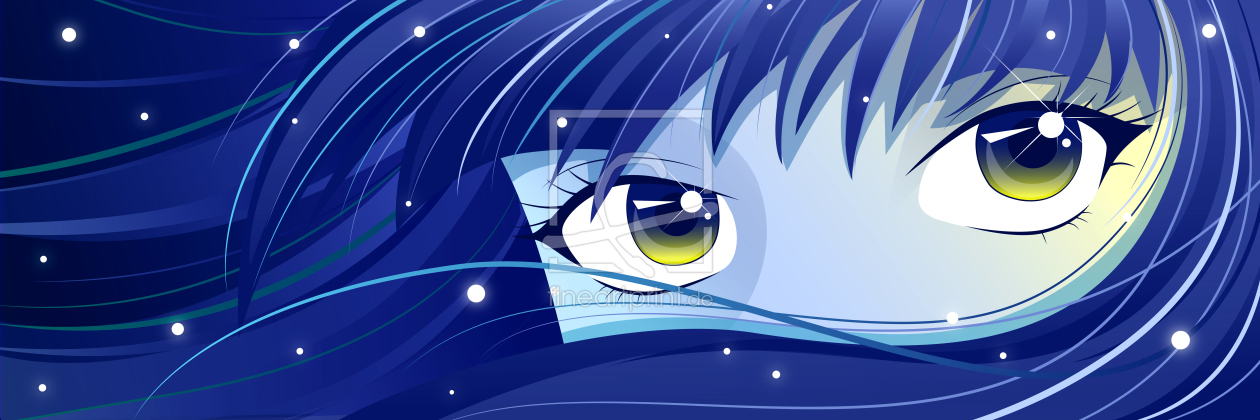 Bild-Nr.: 12735551 Blaue Anime Augen erstellt von Sandra Höfer