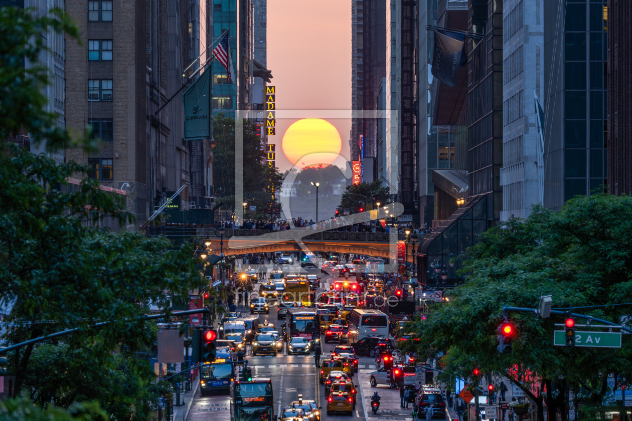 Bild-Nr.: 12735748 Manhattanhenge in New York City erstellt von eyetronic