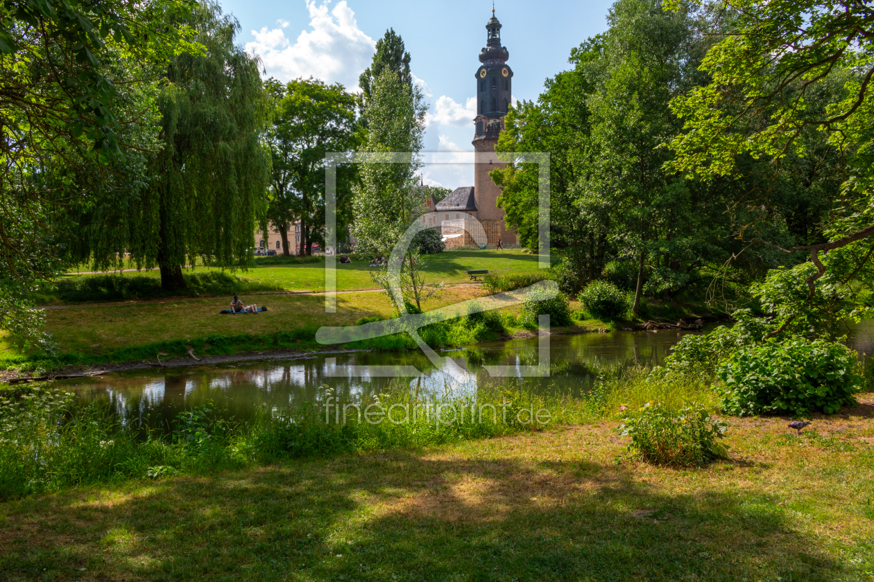 Bild-Nr.: 12736055 Blick vom Goethepark auf den Schlossturm in Weimar erstellt von Sandra Höfer