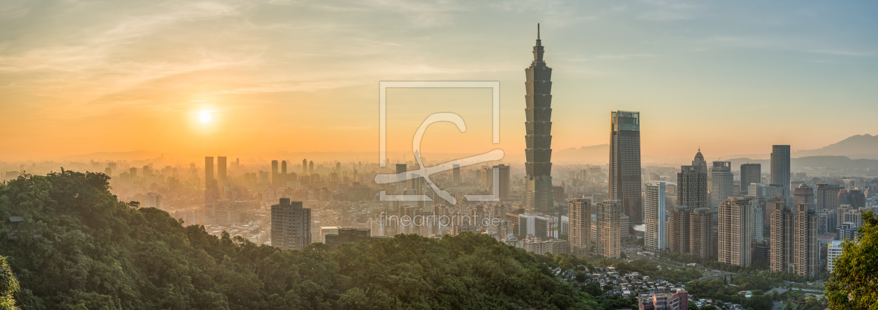 Bild-Nr.: 12737576 Taipeh Sonnenuntergang Panorama erstellt von eyetronic