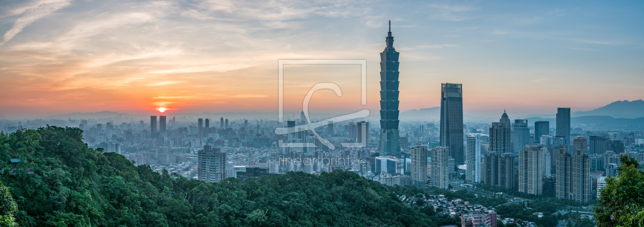 Bild-Nr.: 12737606 Blick vom Elephant Mountain in Taipeh erstellt von eyetronic
