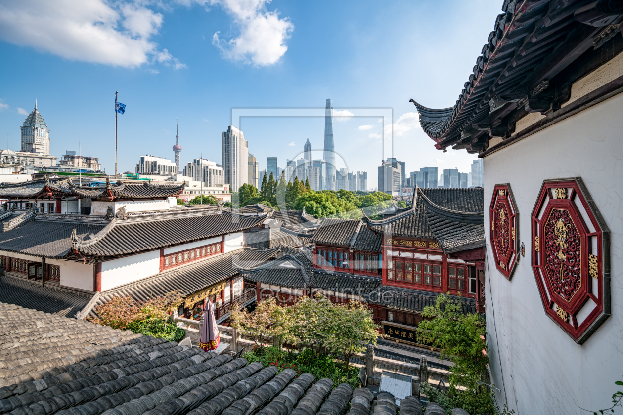 Bild-Nr.: 12737748 Historische Gebäude des Yu Yuan Garten in Shanghai erstellt von eyetronic