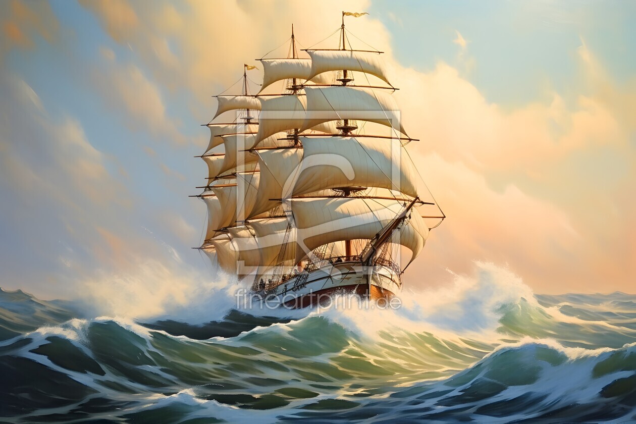 Bild-Nr.: 12738455 Segelschiff 1 KI-Gemälde erstellt von Heike  Hultsch