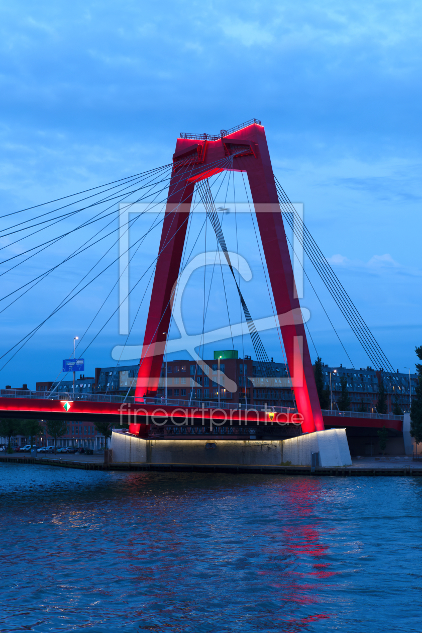 Bild-Nr.: 12740902 Rote Brücke von Rotterdam erstellt von XYRIUS