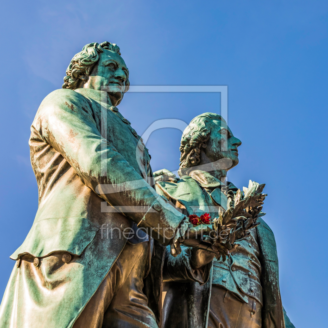 Bild-Nr.: 12740953 Goethe-Schiller-Denkmal am Theaterplatz in Weimar erstellt von dieterich