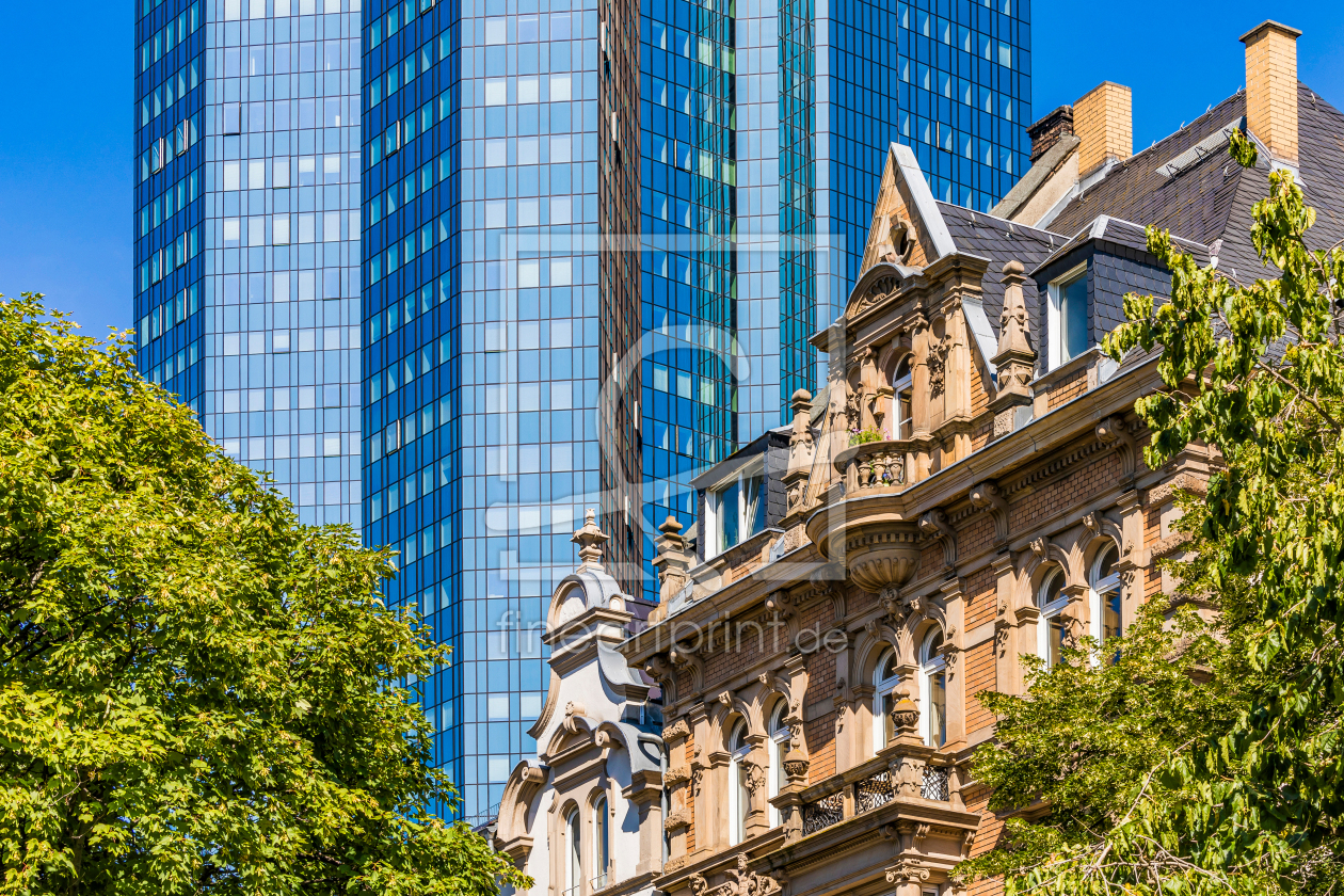 Bild-Nr.: 12741131 Villa vor Deutsche-Bank-Hochhaus in Frankfurt erstellt von dieterich