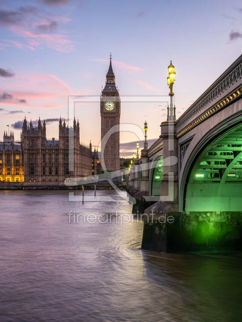 Bild-Nr.: 12741146 Big Ben und Westminster Bridge in London erstellt von eyetronic