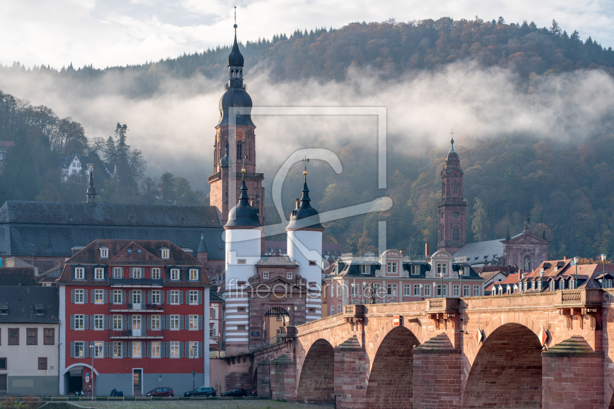 Bild-Nr.: 12741479 Alte Brücke und Heiliggeistkirche in Heidelberg erstellt von eyetronic