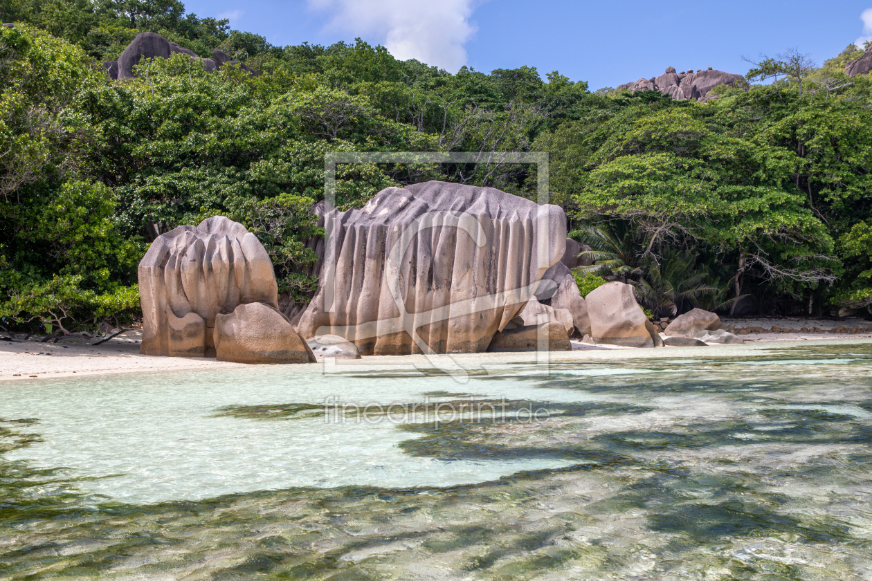 Bild-Nr.: 12742036 Seychellen - Granitfelsen am Strand von La Digue erstellt von t-ART