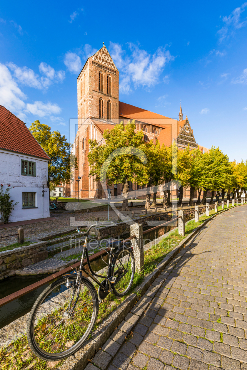 Bild-Nr.: 12742103 Marienkirche in der Altstadt von Wismar erstellt von dieterich