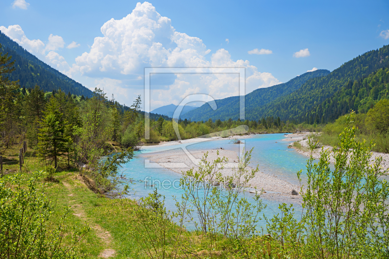 Bild-Nr.: 12742277 Flusslandschaft Obere Isar erstellt von SusaZoom