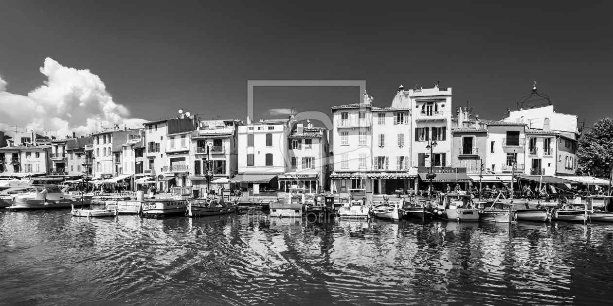 Bild-Nr.: 12742572 Hafen von Cassis in Frankreich - Schwarzweiss erstellt von dieterich