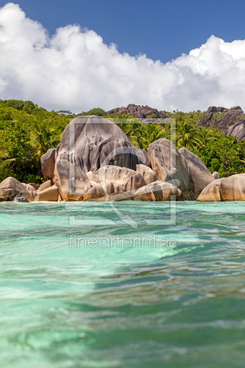 Bild-Nr.: 12744038 Traumstrand auf La Digue - Seychellen erstellt von t-ART
