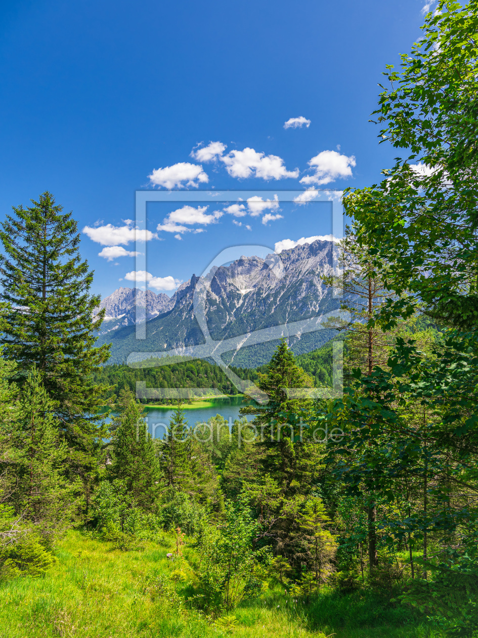 Bild-Nr.: 12744769 Blick über den Lautersee auf das Karwendelgebirge  erstellt von Rico Ködder