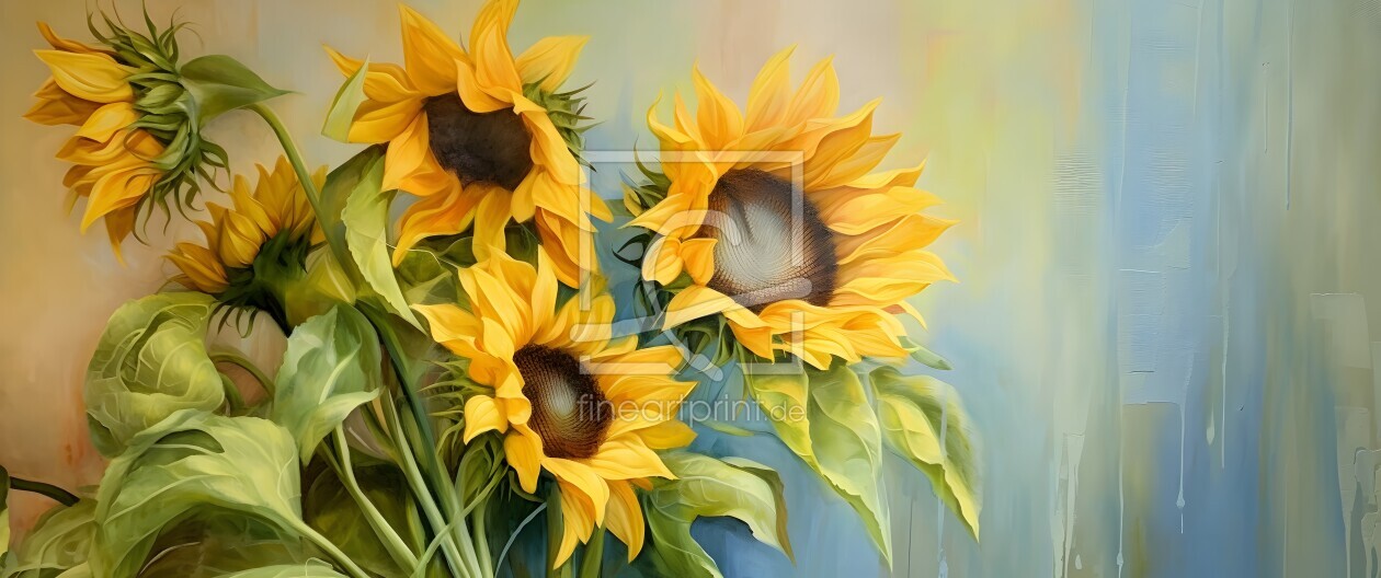 Bild-Nr.: 12745134 Sonnenblumenpanorama KI erstellt von Heike  Hultsch