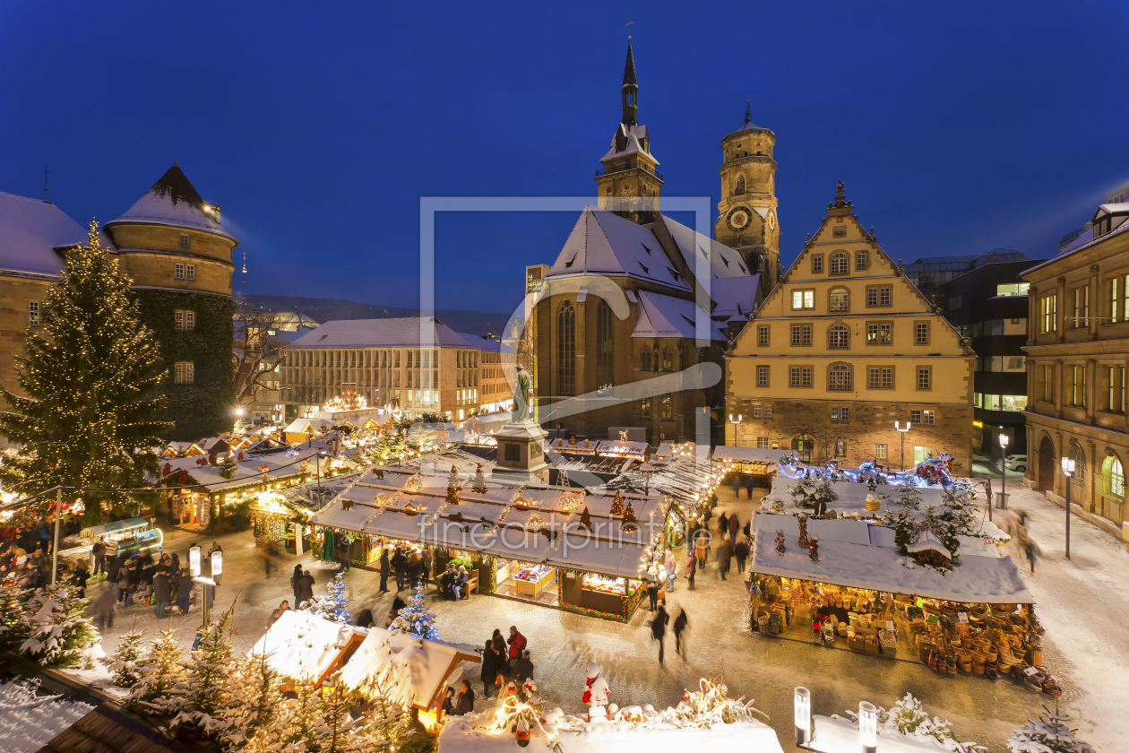 Bild-Nr.: 12745876 Weihnachtsmarkt am Schillerplatz in Stuttgart erstellt von dieterich