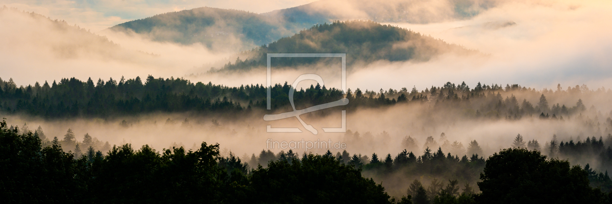 Bild-Nr.: 12747025 Bayerischer Wald im Nebel - Panorama erstellt von Martin Martin Wasilewski