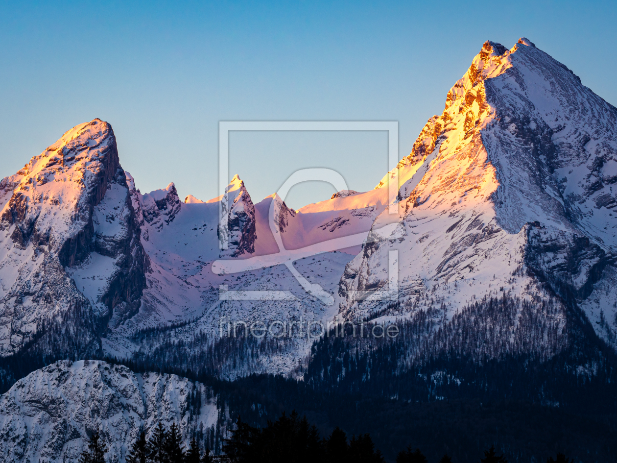Bild-Nr.: 12747197 Watzmann im Sonnenaufgang erstellt von Martin Martin Wasilewski