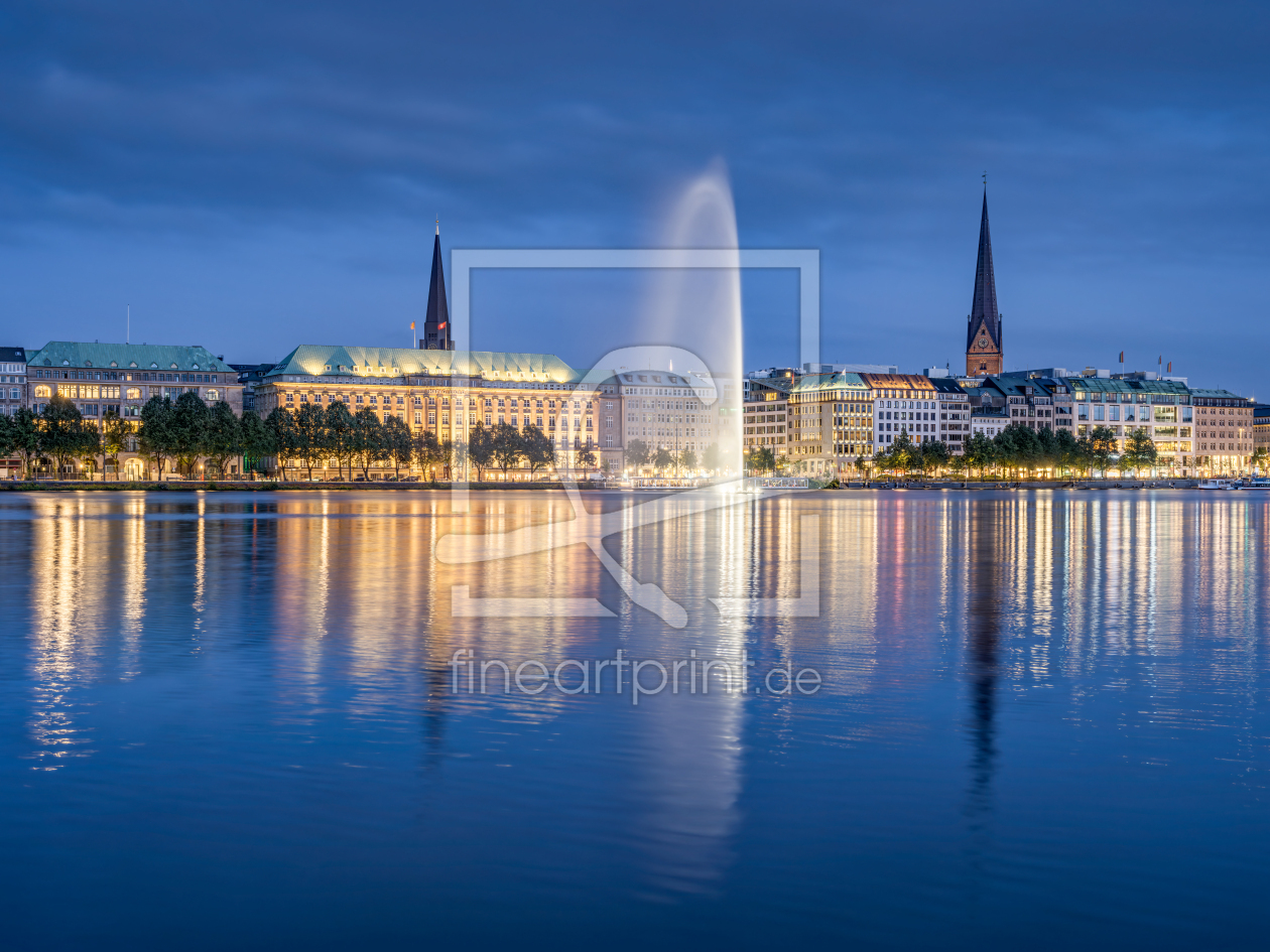 Bild-Nr.: 12747864 Binnenalster und Alsterfontäne in Hamburg erstellt von eyetronic